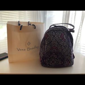 Vera Bradley lilac tapestry lunch tote